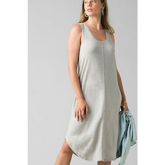 PRANA Women's Corrine Hemp Herringbone Sleeveless Dress | Size S - Picture 3 of 8